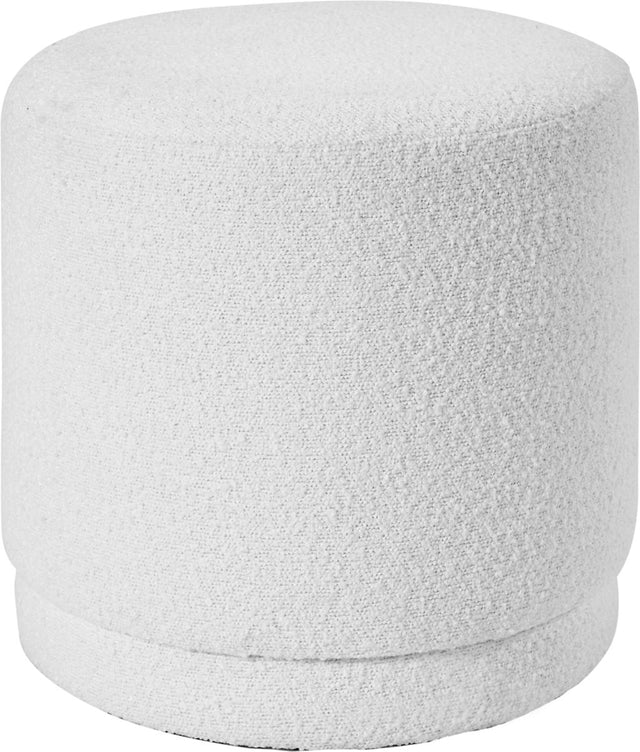 Sassari BouclĆ© Fabric Cylinder Pouffe