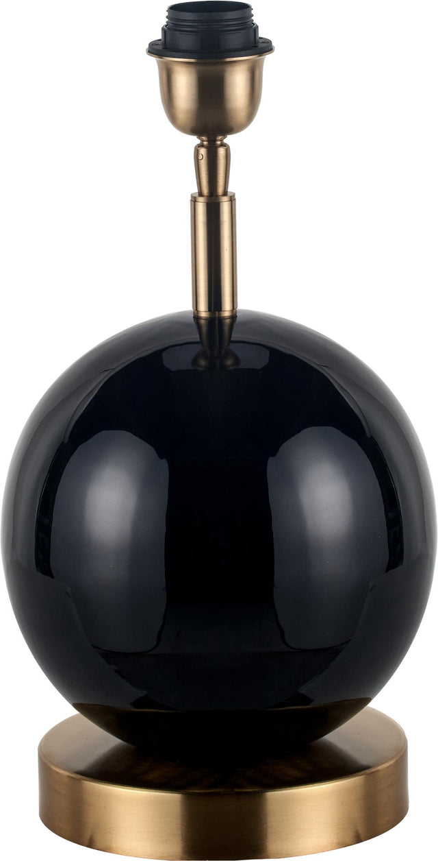 Sofia Black and Gold Enamel Table Lamp Base