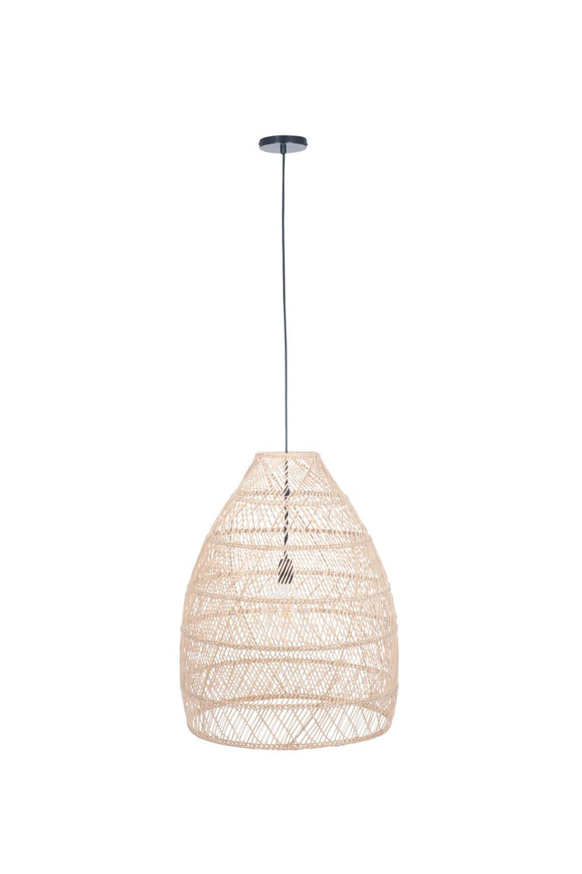 Molokai Natural Woven Cloche Pendant