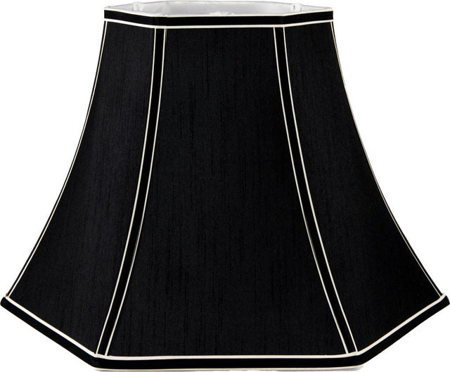 Lyla 35cm Black Polysilk Bowed Shade