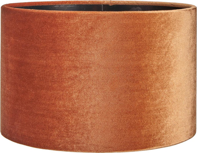 Bow 25cm Tobacco Velvet Cylinder Shade