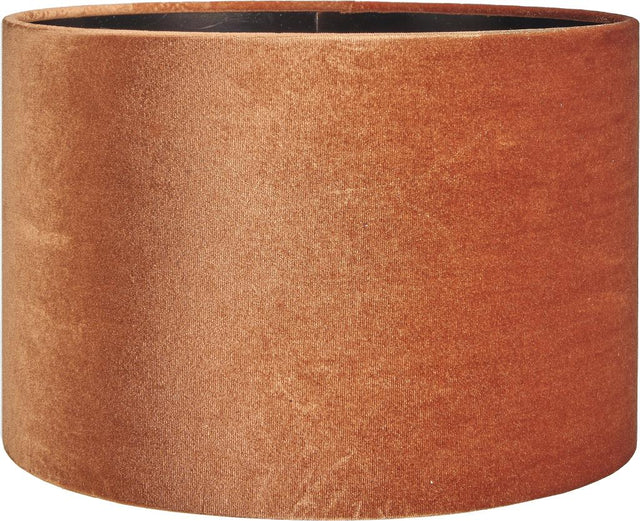 Bow 30cm Tobacco Velvet Cylinder Shade
