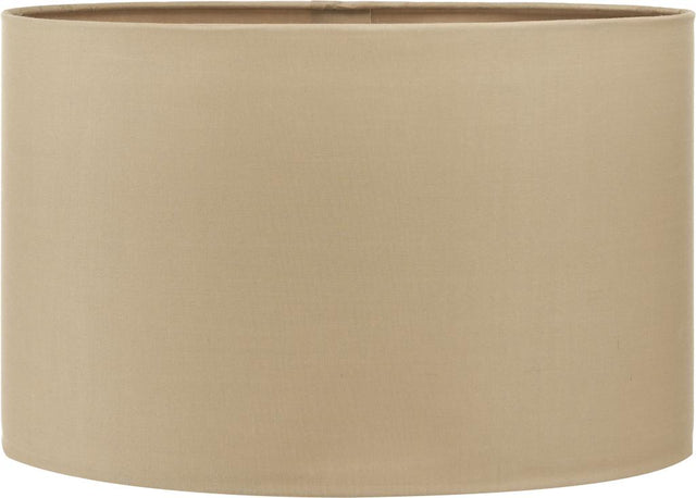 Mia 40cm Taupe Oval Poly Cotton Shade