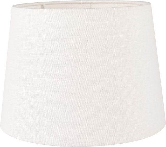 Lys 45cm White Self Lined Linen Tapered Cylinder Shade