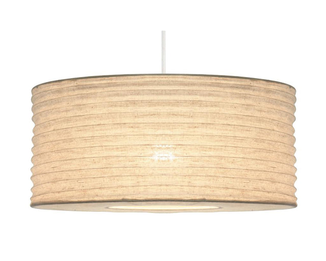 Patpong 35cm White Jute Easy Fit Pendant