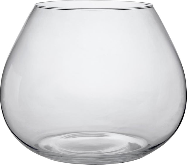 Clear Glass Fishbowl Vase Small