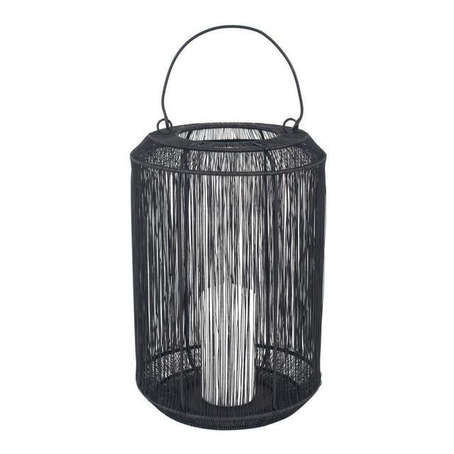 Black Metal Wire Lantern Medium