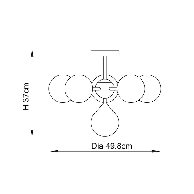 Oscar 6lt Semi flush