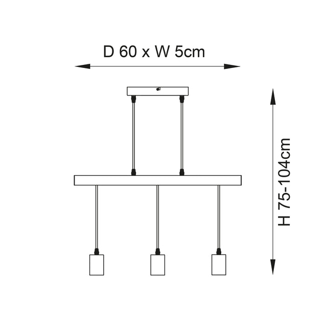 Sven 3lt Linear Pendant