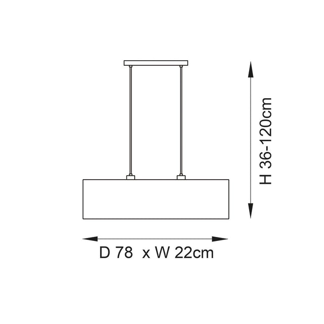 Longshore 2lt Linear Pendant