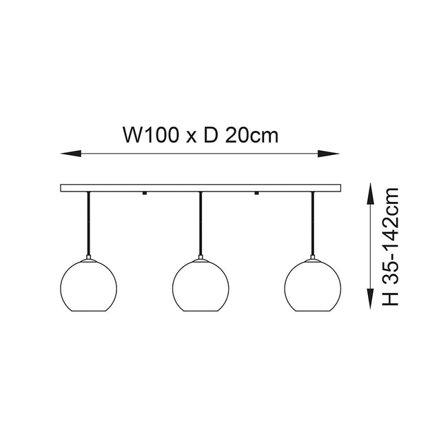 Boli 3lt Linear Pendant
