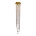 Swoop 5LT Pendant, Satin Brass & Clear Crystal