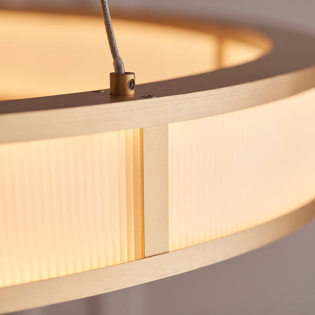 Classic Ribbed Hoop Pendant