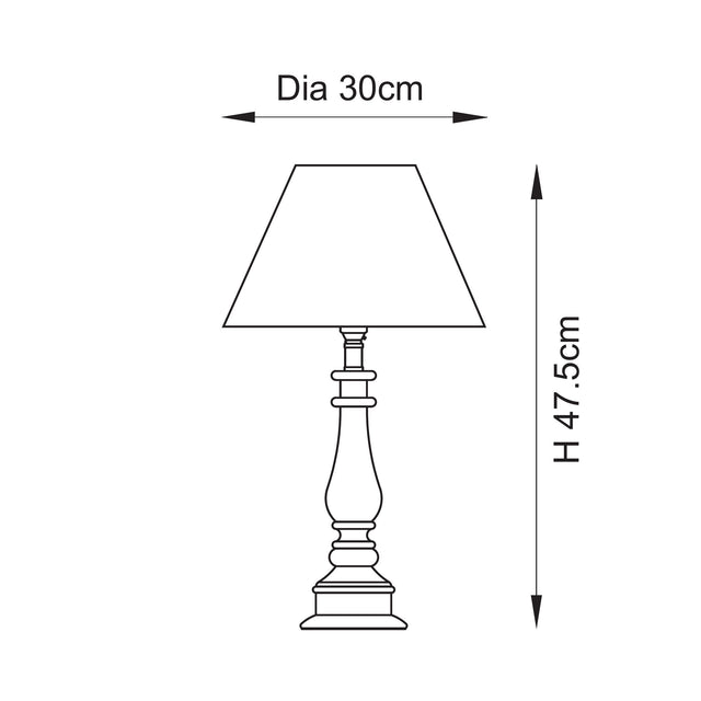 Myrtle & Zigzag 30cm Table