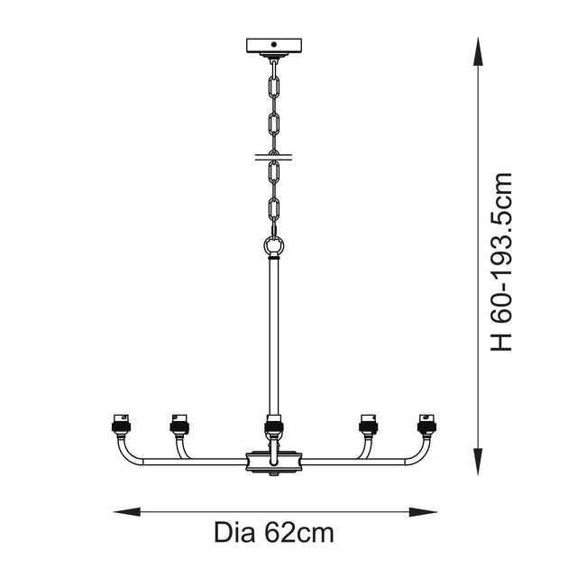 Lille & Ikat 16cm Pendant
