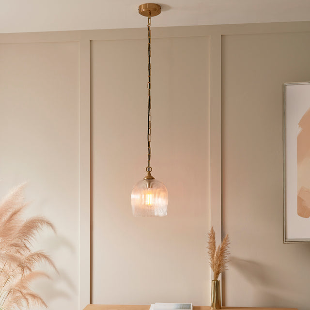 Ashcroft Ribbed Pendant