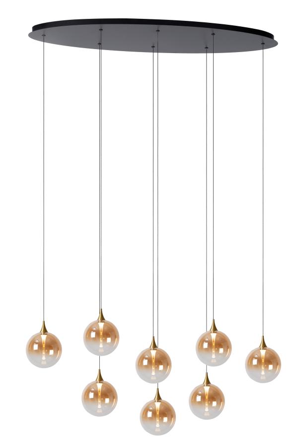 Lucide GISELA Pendant Light 8-Light 8x3,9W 2700K - Amber
