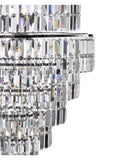 Empire  13Lt Chandelier  - Chrome Metal & Clear Crystal