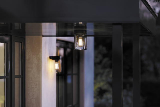 Tesla E27 Ceiling Light with clear glass - lifestyle