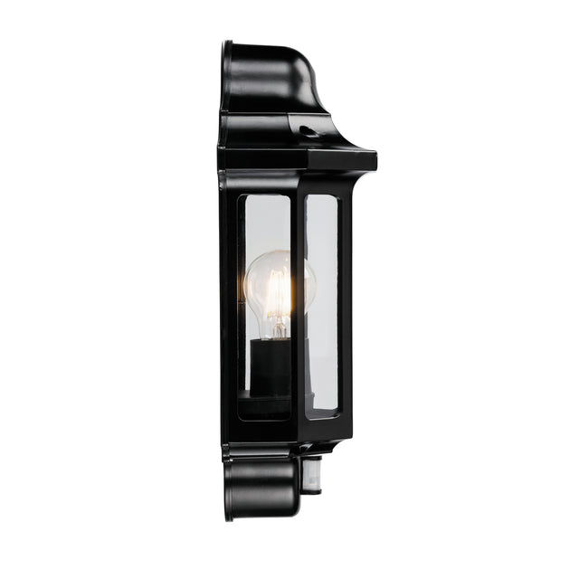Traditional PIR half lantern IP44 15W