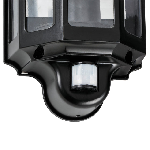Traditional PIR half lantern IP44 15W