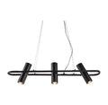 Telescope 3Lt Pendant - Black Metal