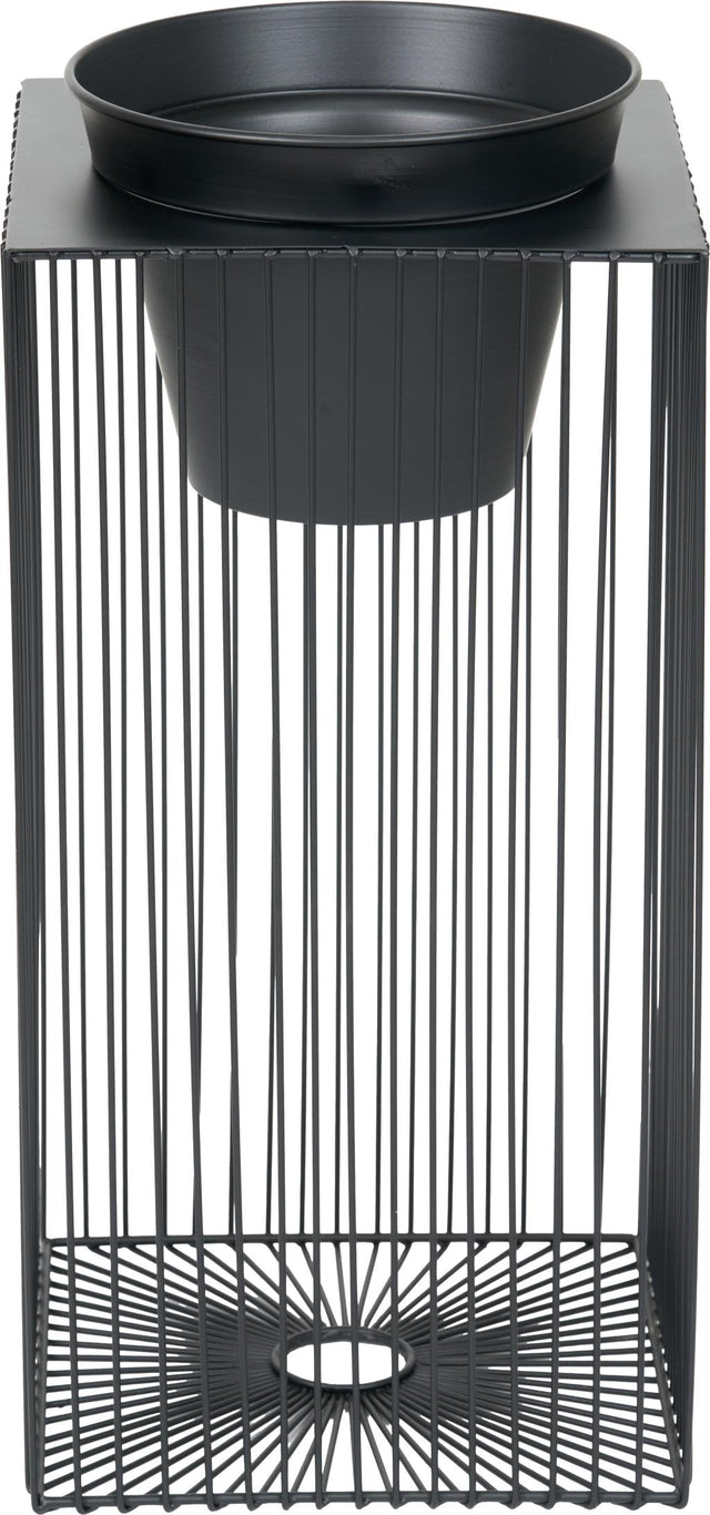 Black Metal Strut Planter