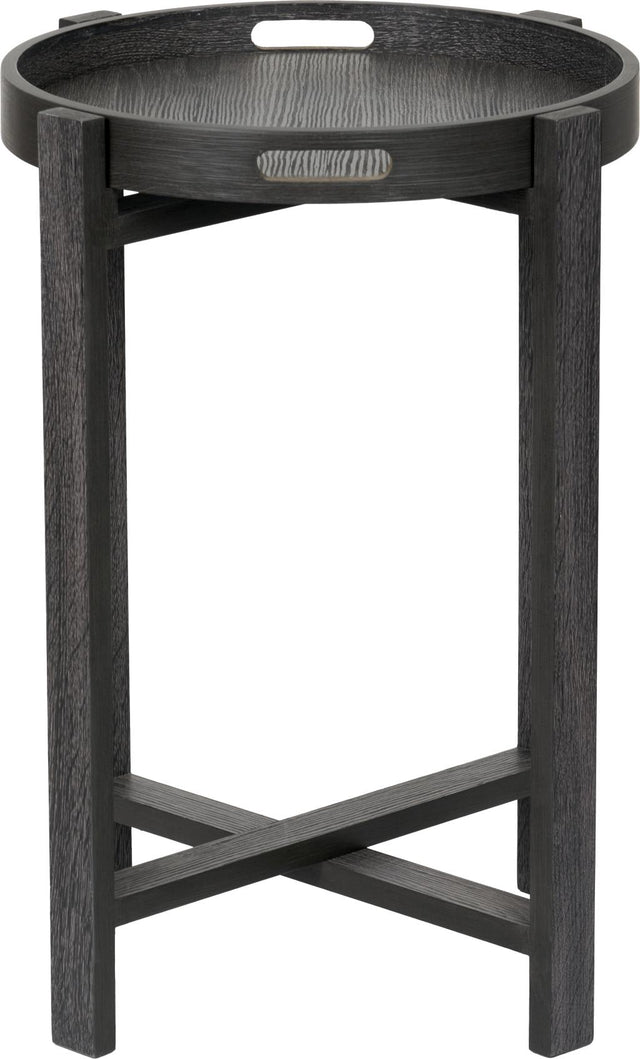 Marmara Dark Grey Oak Veneer Side Table
