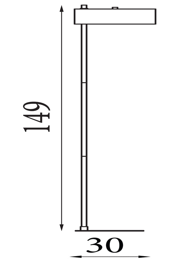 Knox Floor Lamp - Black & Gold Metal