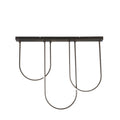 Chime LED Flush Matt Black Metal