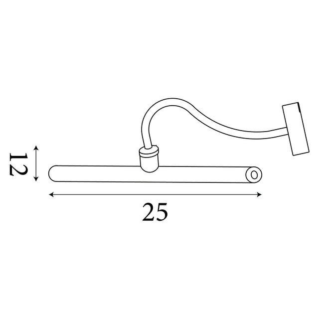 Vigo Rechargeable Picture Light, Gold Metal