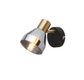 Westminster Spotlight  - Black, Satin Brass Metal & Smoked