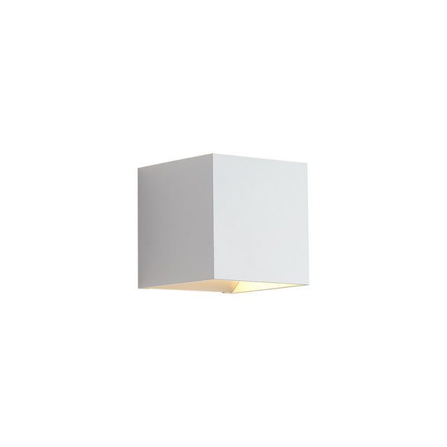 Newton Square Up&Down Wall Light, G9, White