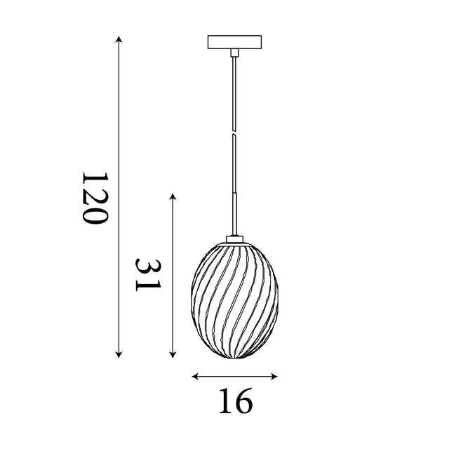 Whirl 1Lt Pendant, Satin Brass Metal with Smoked Glass