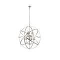 Orbit 8Lt Pendant, Satin Silver Metal