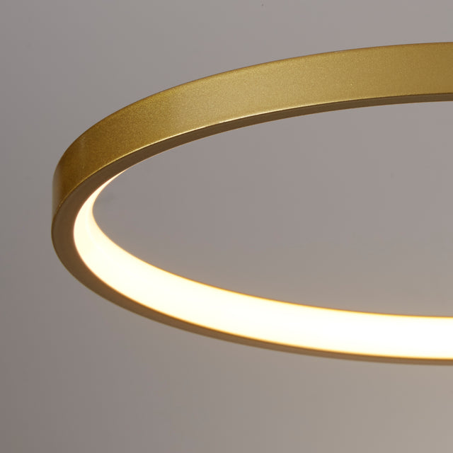 Cirque LED 4Lt Flush, Gold Metal