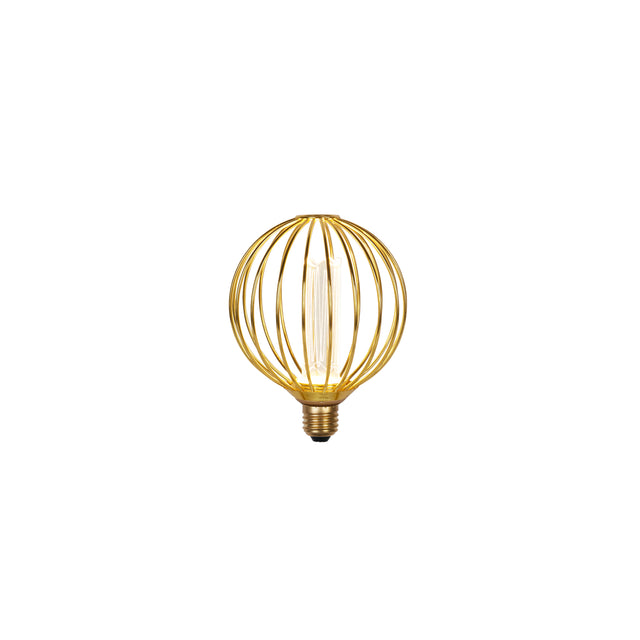 Globe Lamp - Gold Metal