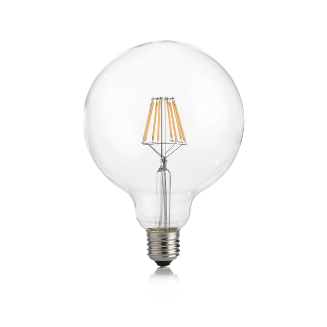 E27 GLOBO D125 08W 3000K CRI90 TRASP