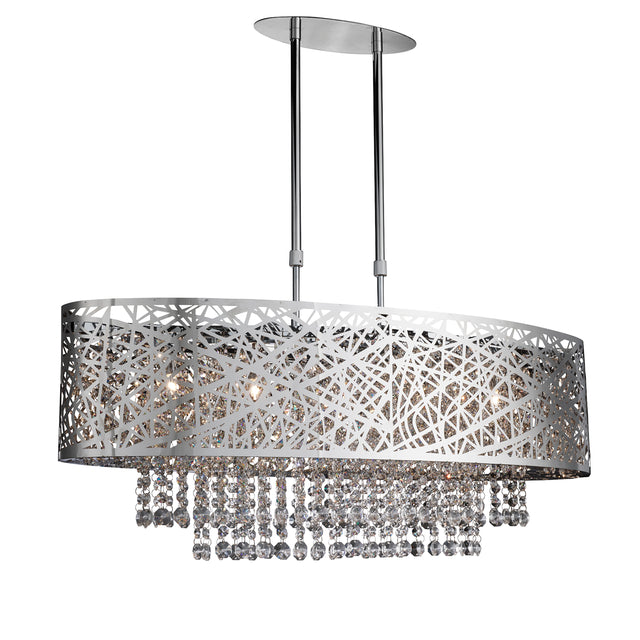 Mica 5Lt Semi -Flush - Chrome Metal