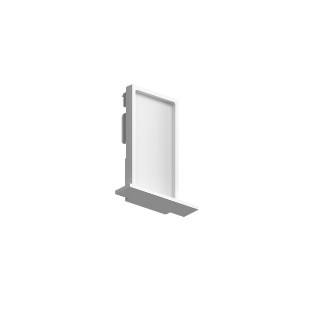 EGO END CAP RECESSED TRIM SENZA FGOLD WH