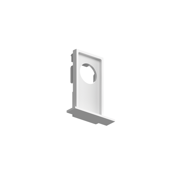 EGO END CAP RECESSED TRIM CON FGOLD WH