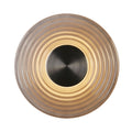 Cleo LED Wall Light, Satin Nickel Metal and Grey Glass