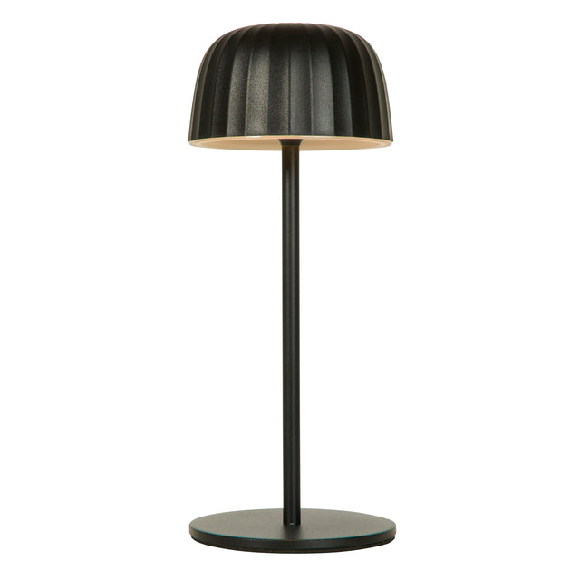 Ezra Outdoor Rechargeable Table Lamp, Black