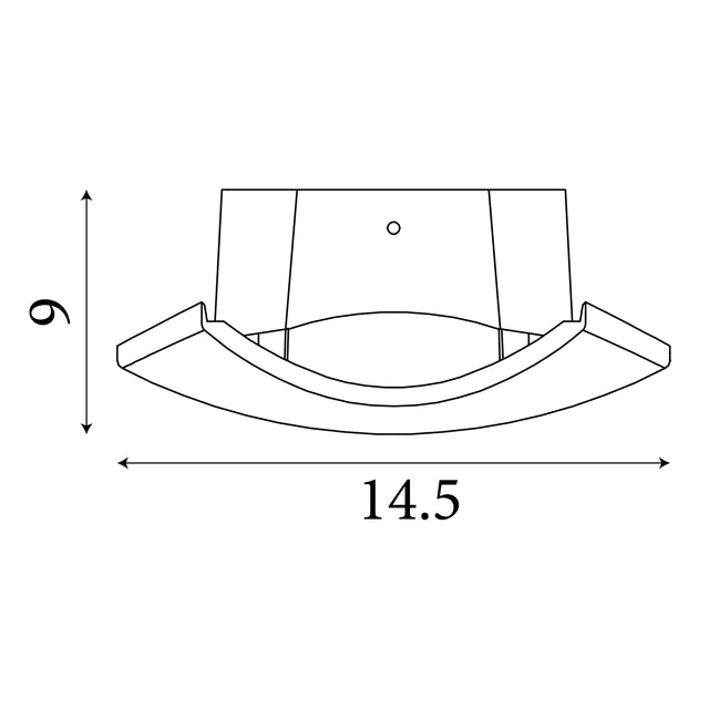 Glow LED Wall Light Oval - Chrome/Sand White