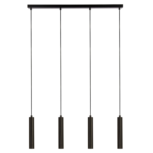 Dulwich 4Lt Bar Pendant - Black Metal