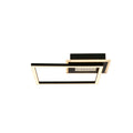 Quadrate LED Flush. Matt Black