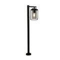 Reed 1Lt Post Light, Black Metal and PC Shade