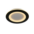 Ringo LED Round Flush. Matt Black