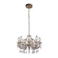 Utah Outdoor 8Lt Pendant - Gold & Crystal