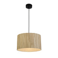 Meadow 1Lt Pendant convertible to Flush, Natural Grass Shade
